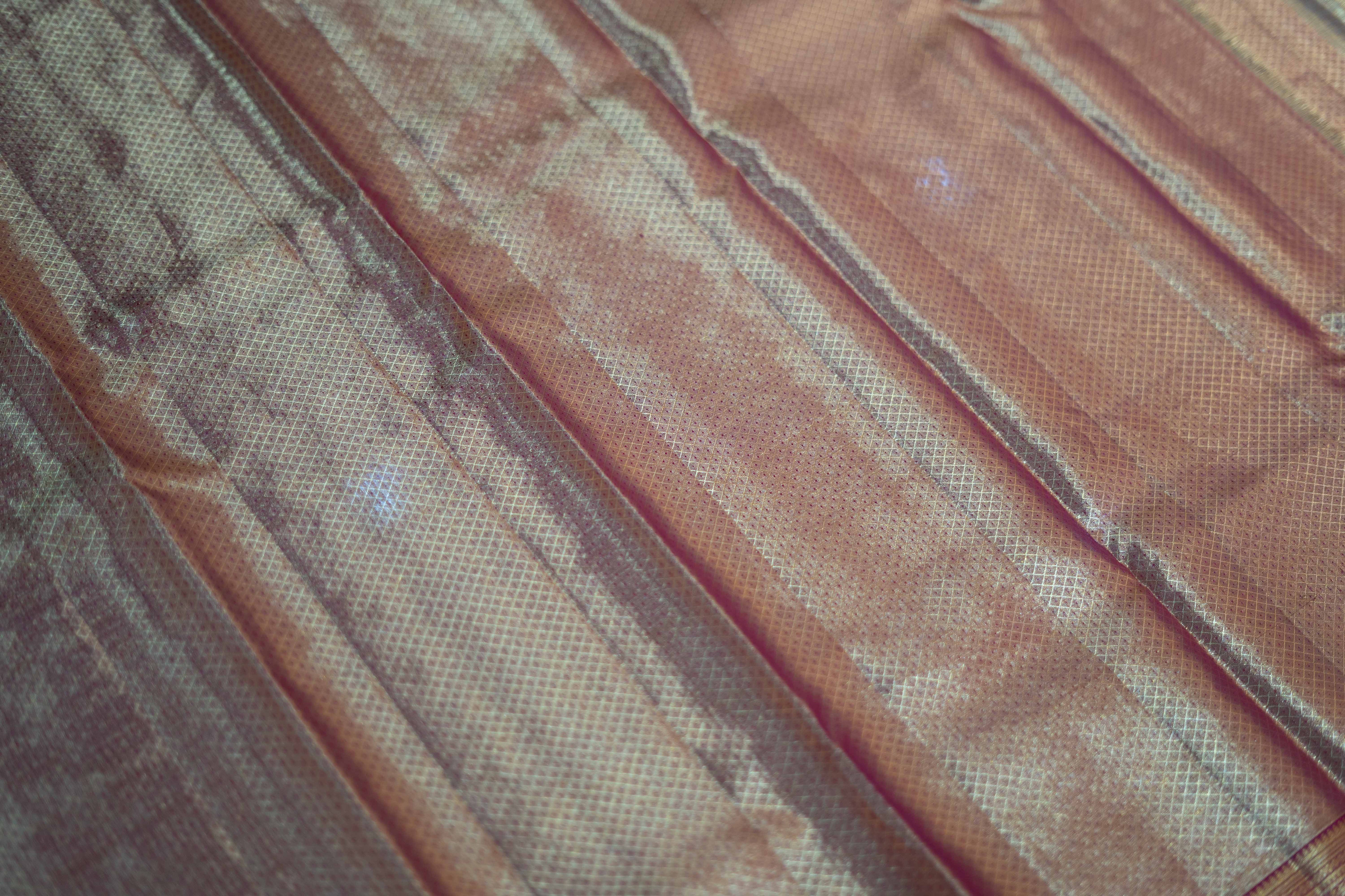 Ivory White Kanchipuram Silk Saree