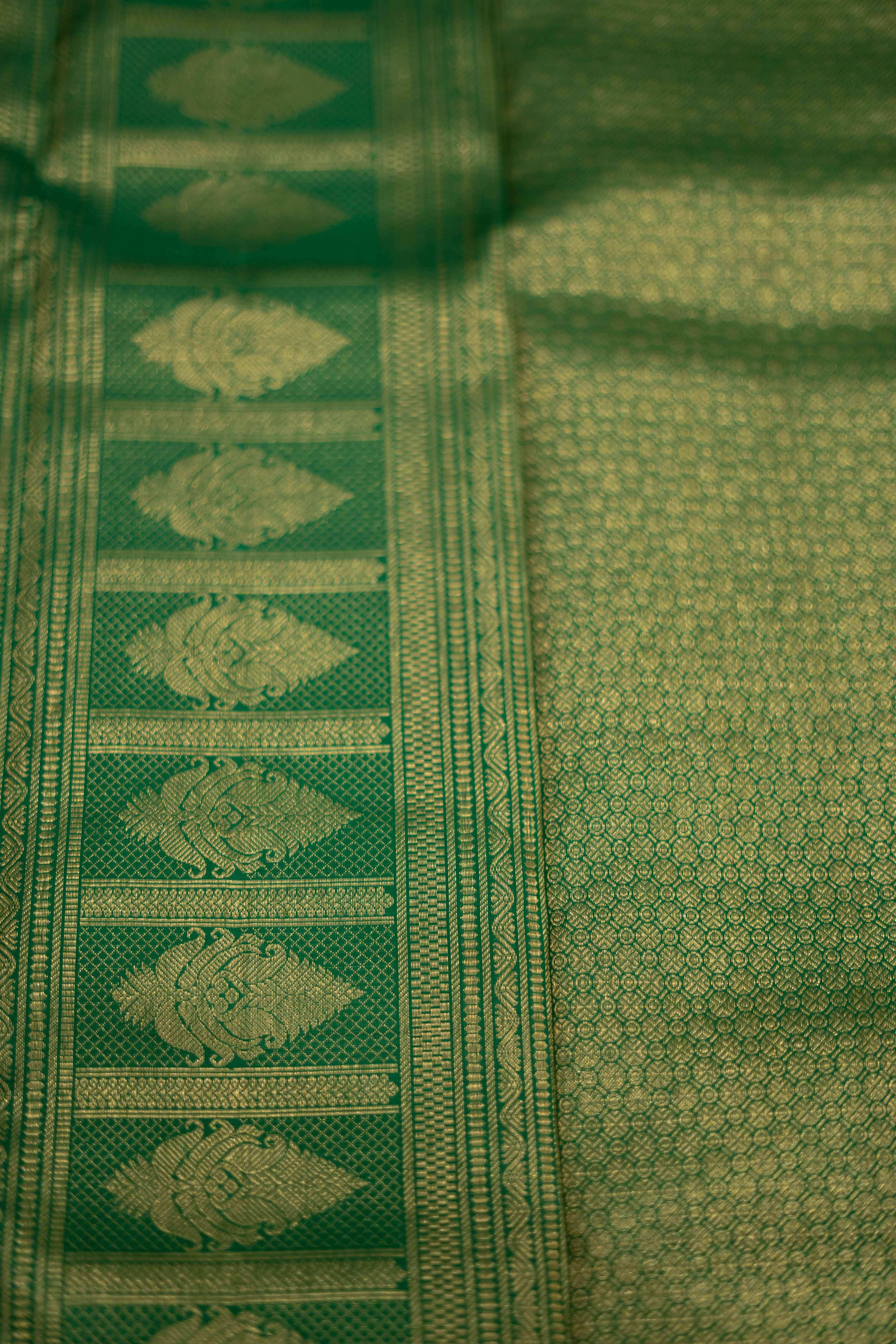 Crimson Red Kanchipuram Silk saree