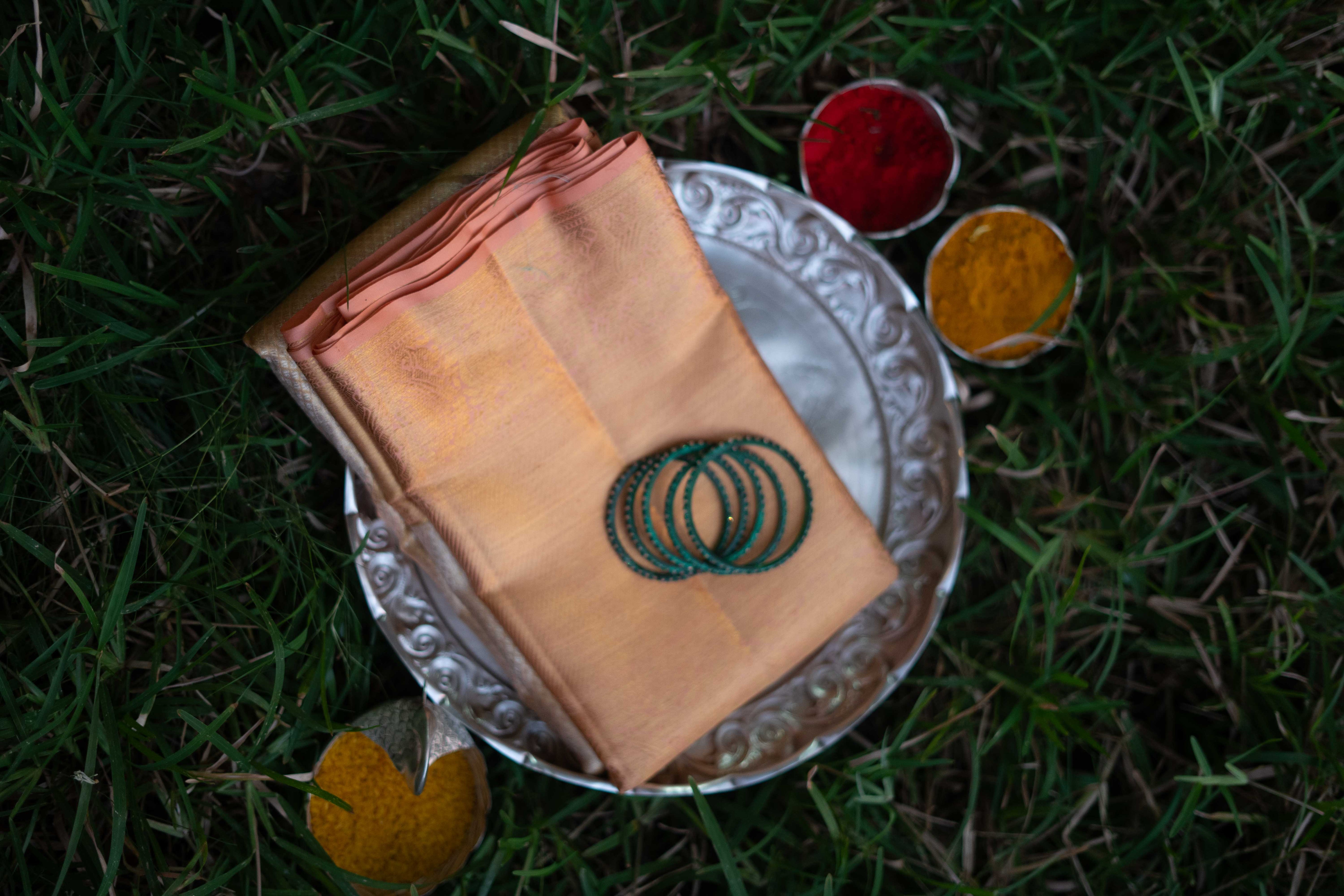 Pure Kanchipuram Silk Saree - Peach