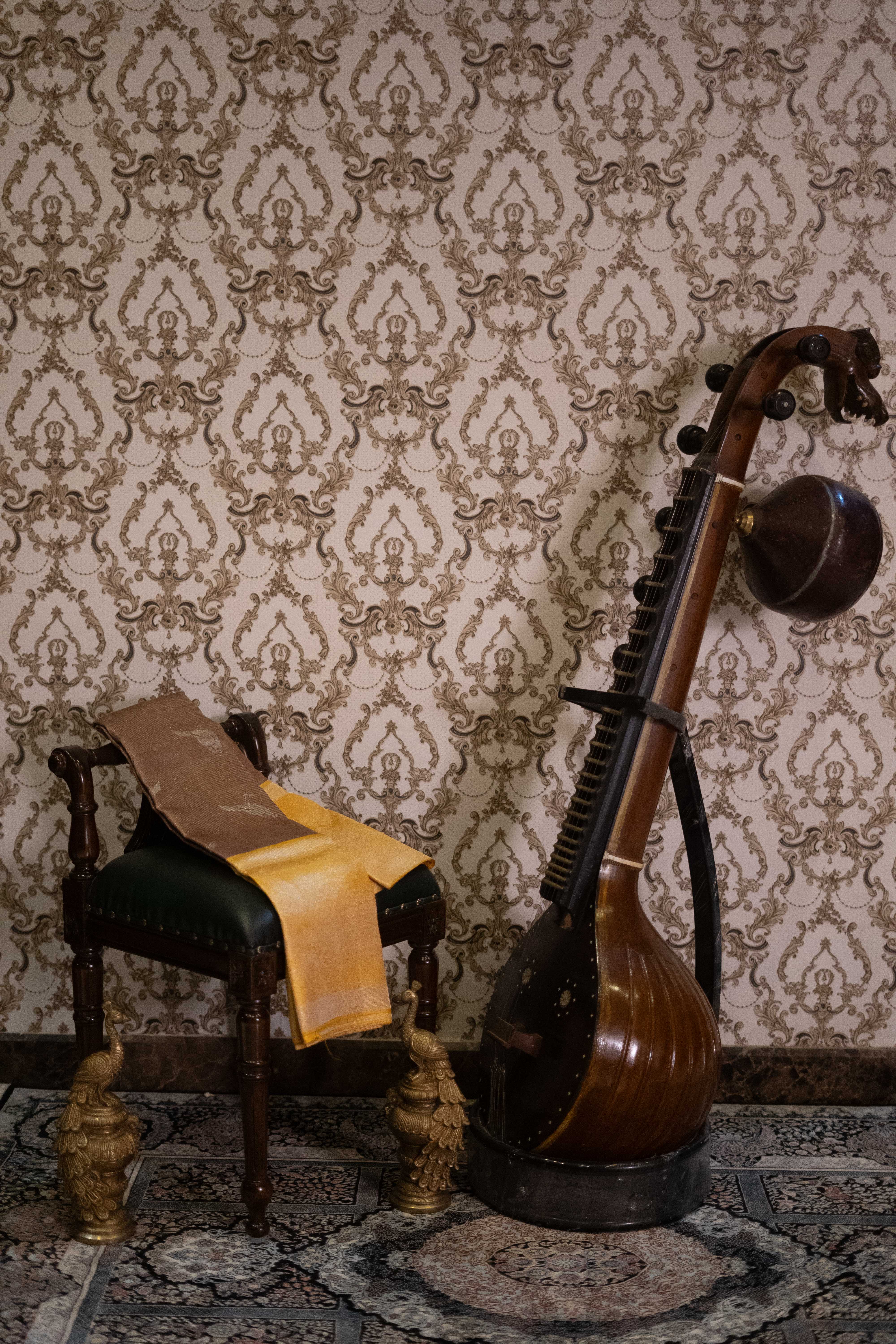 Pure Kanchivaram Saree - Copper Colour With Yellow