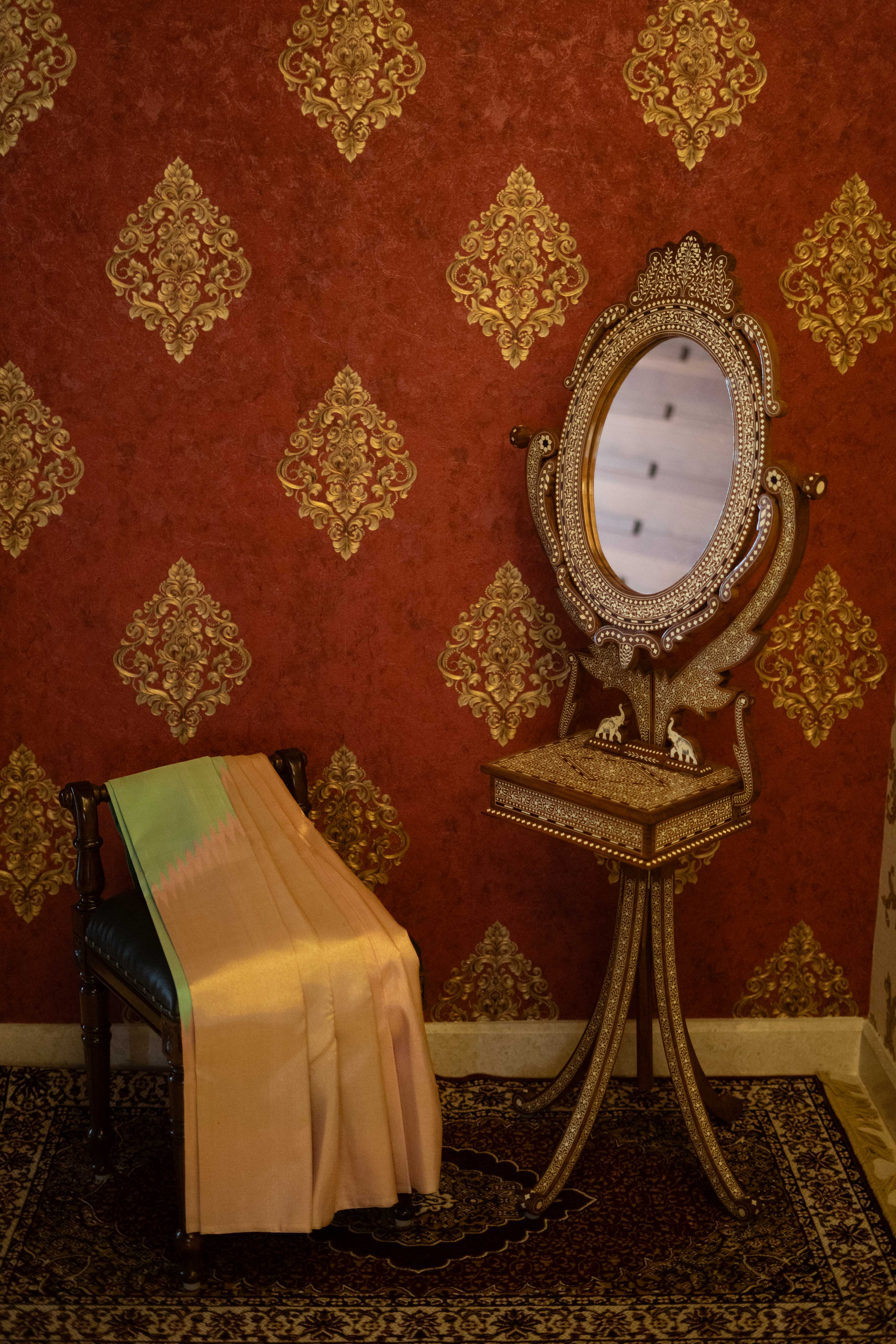 Pure Kanchivaram Saree - Aqua Blue With Light Pink