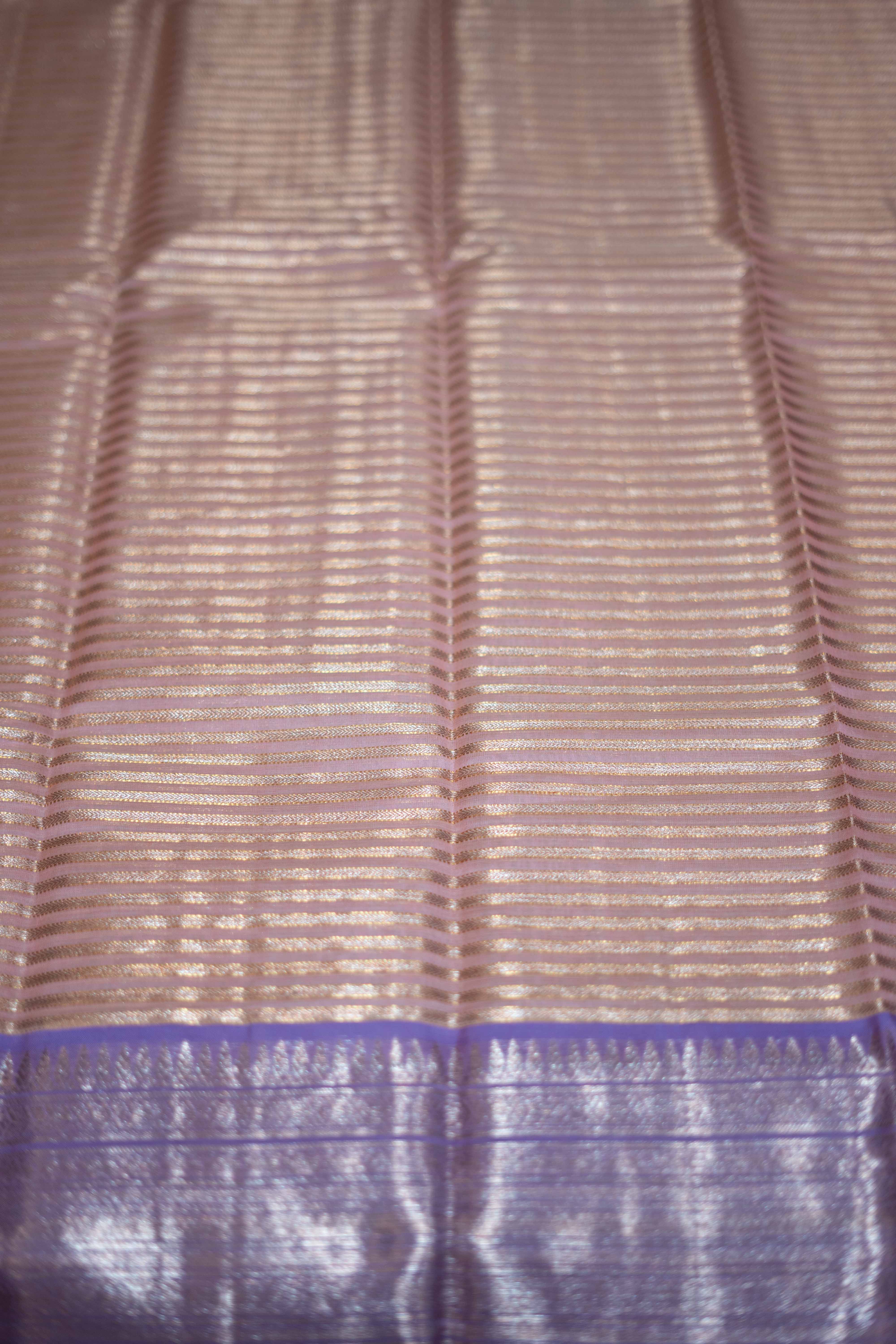 Ivory White Kanchipuram Silk Saree